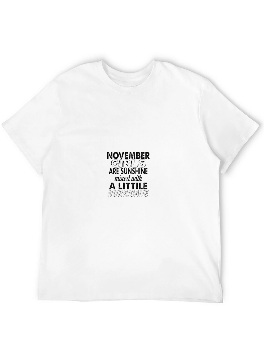 November Girls Sunshine Hurricane Black Graphic Tee