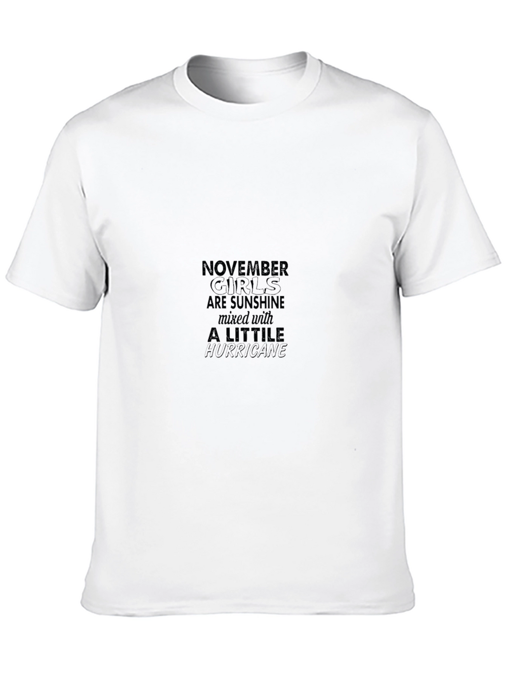 November Girls Sunshine Hurricane Black Graphic Tee
