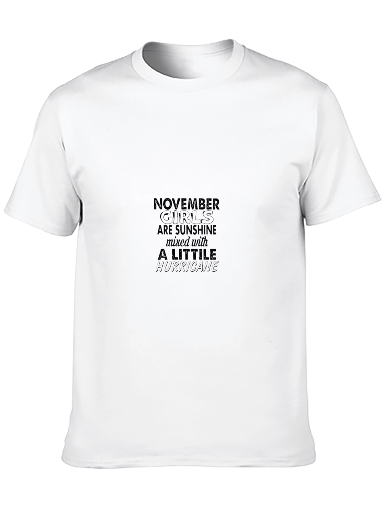 November Girls Sunshine Hurricane Black Graphic Tee