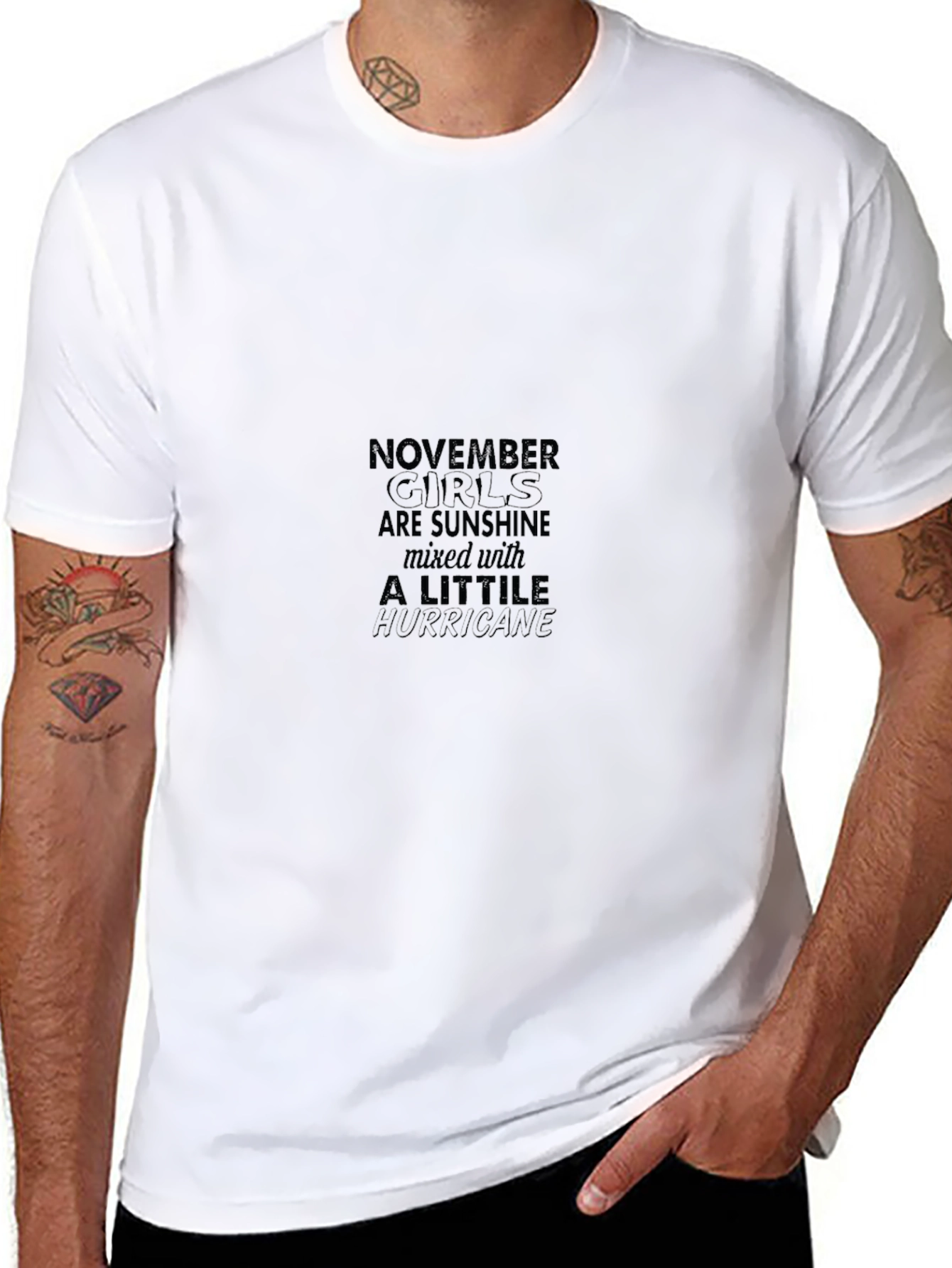 November Girls Sunshine Hurricane Black Graphic Tee