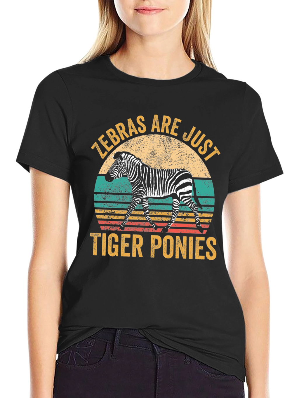 Zebras Are Just Tiger Ponies Graphic Tee