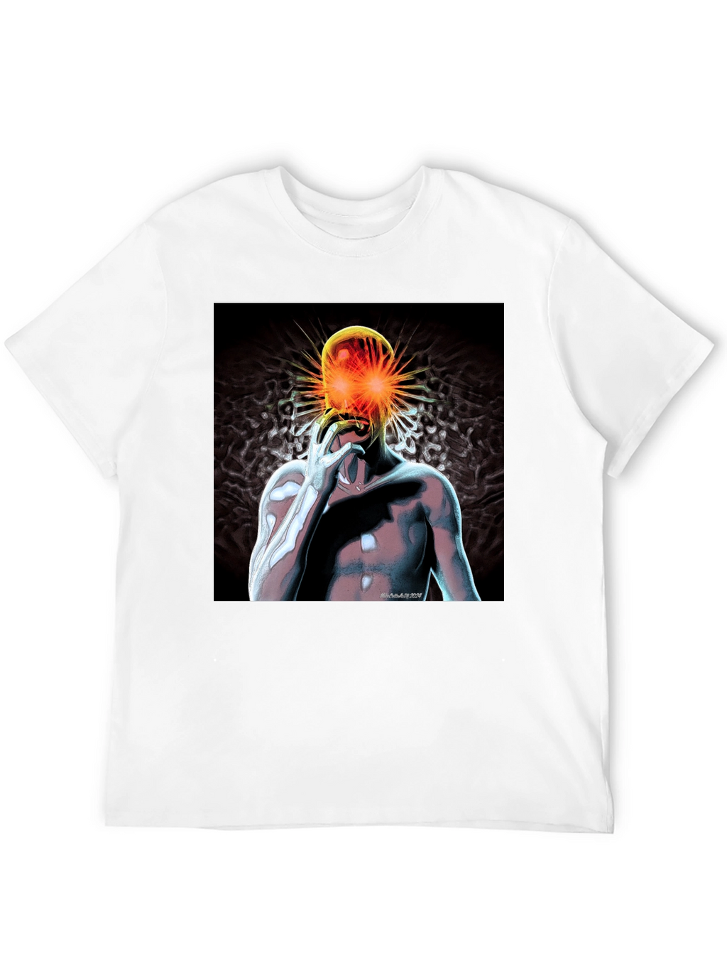 Black T-Shirt with Graphic Print