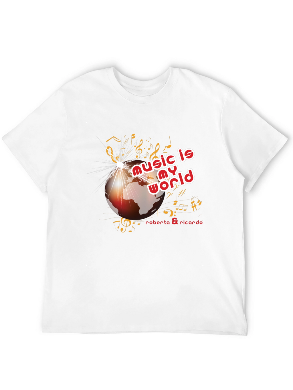 Music is My World Black Graphic Tee