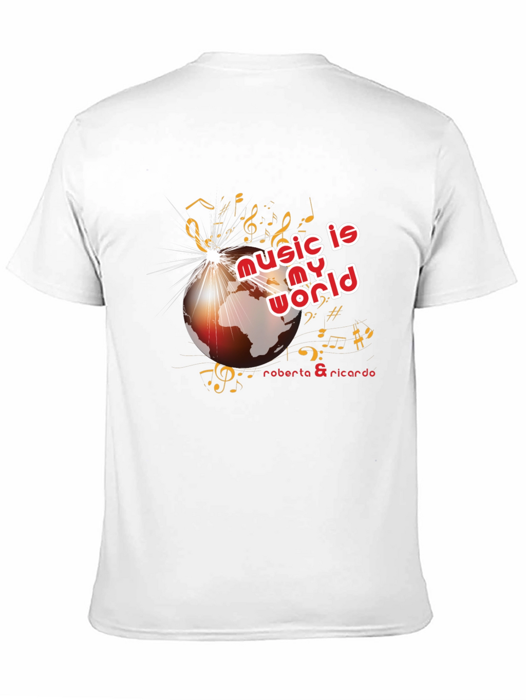 Music is My World Black Graphic Tee