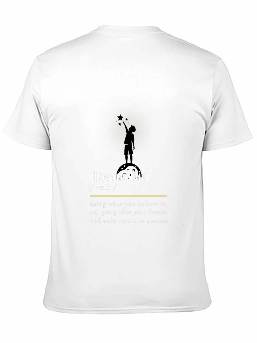 Dream Big Graphic Tee - Inspirational Black T-Shirt