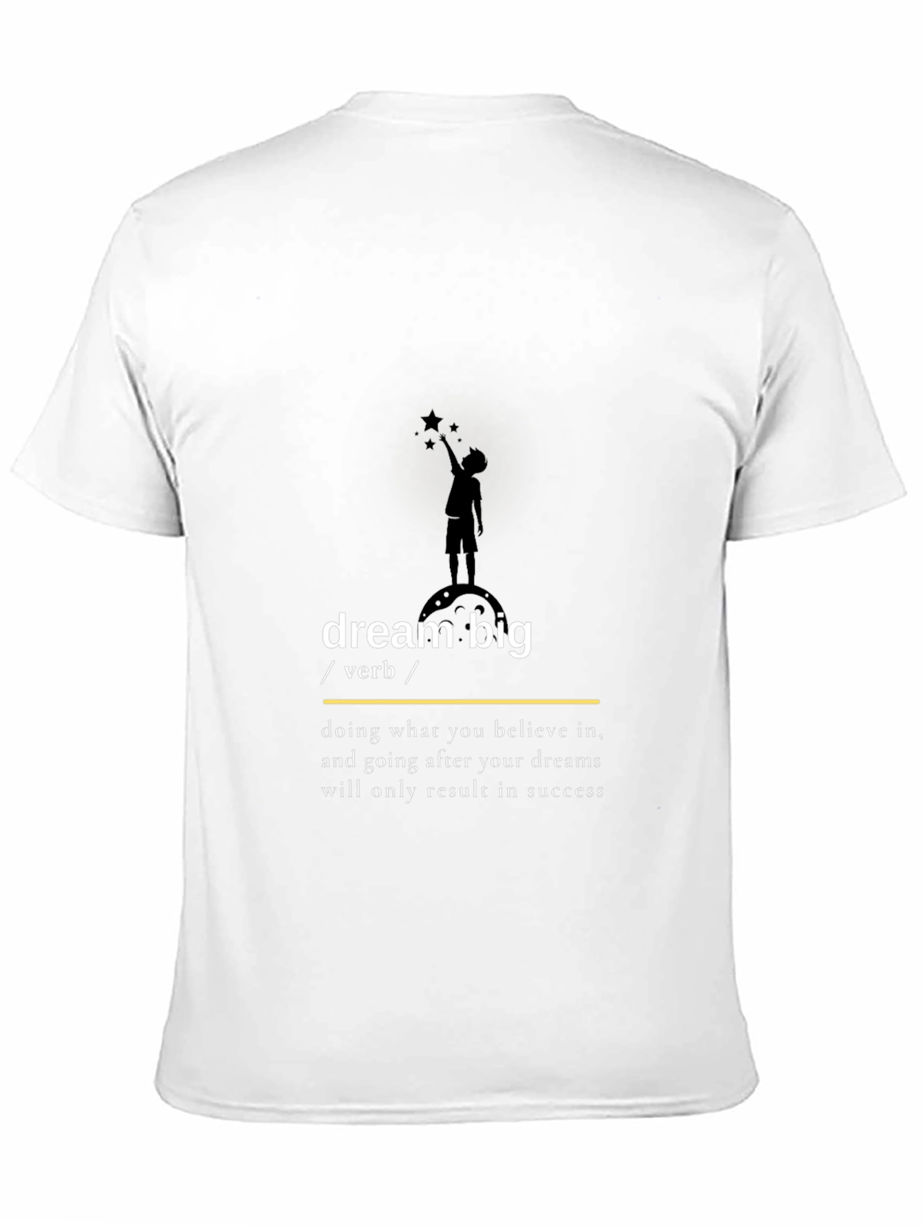 Dream Big Graphic Tee - Inspirational Black T-Shirt