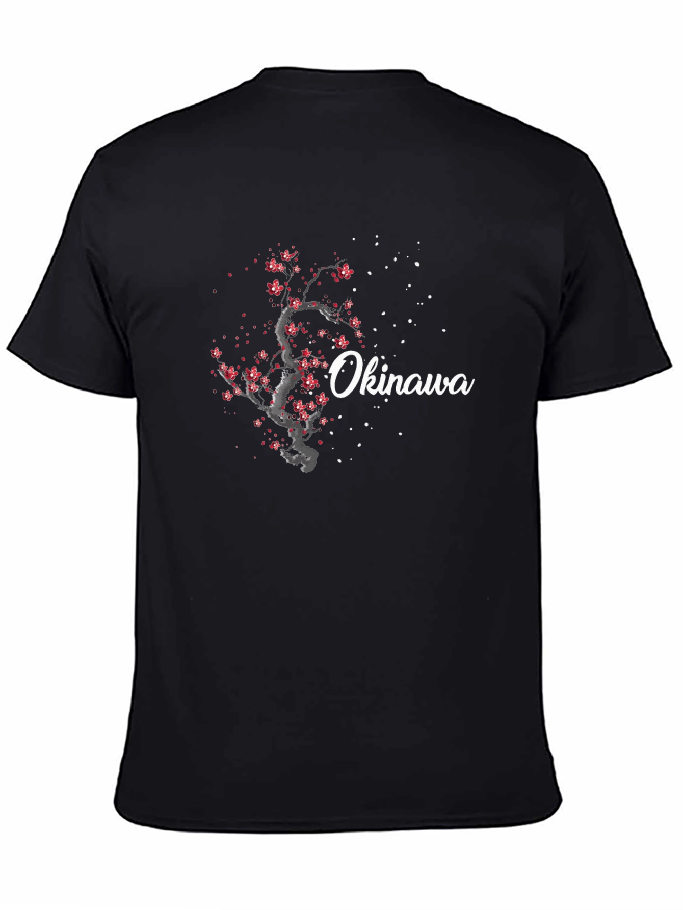 Okinawa Cherry Blossom Graphic Tee - Stylish & Unique