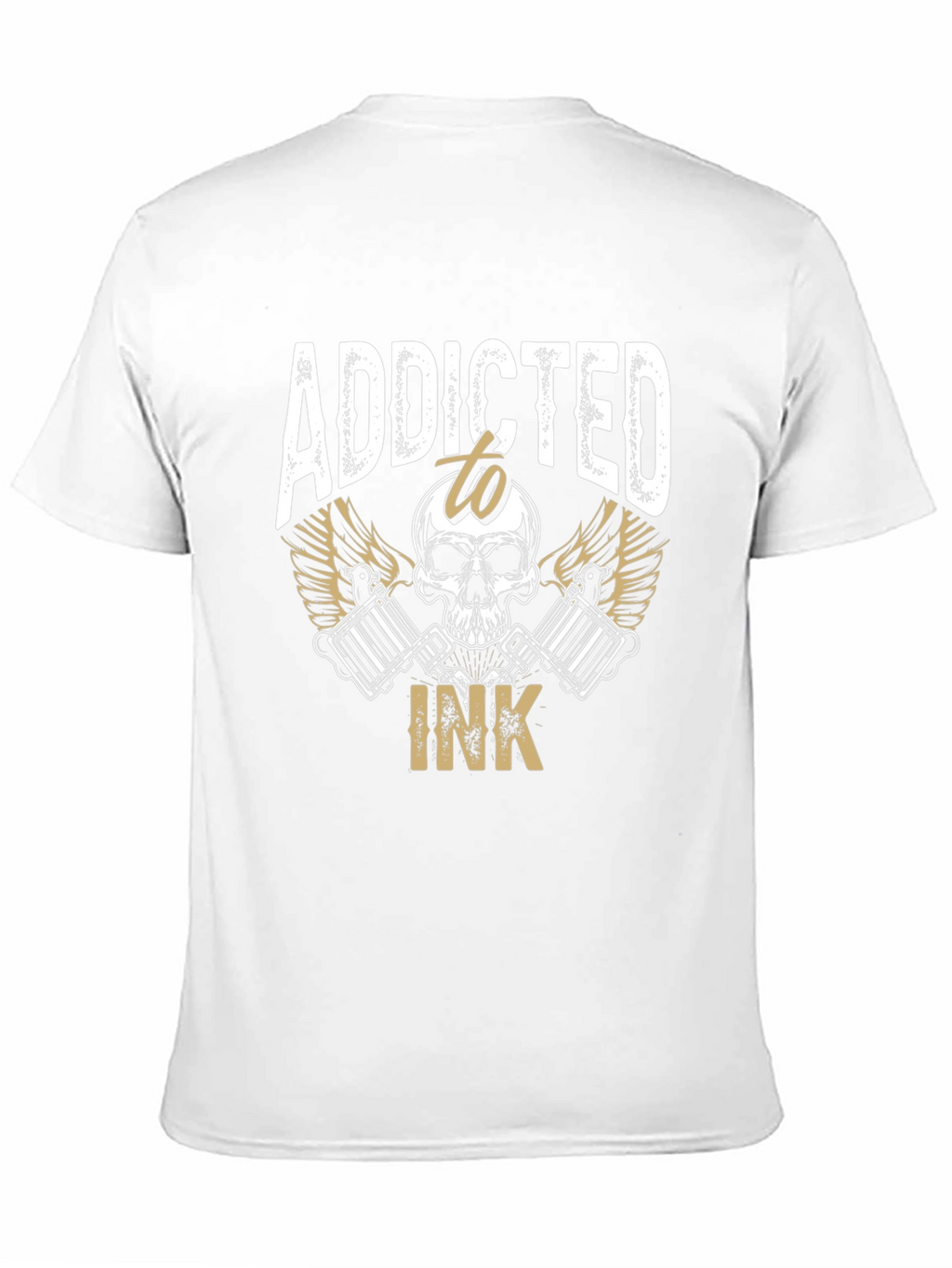Addicted to Ink Tattoo Skull Graphic Tee