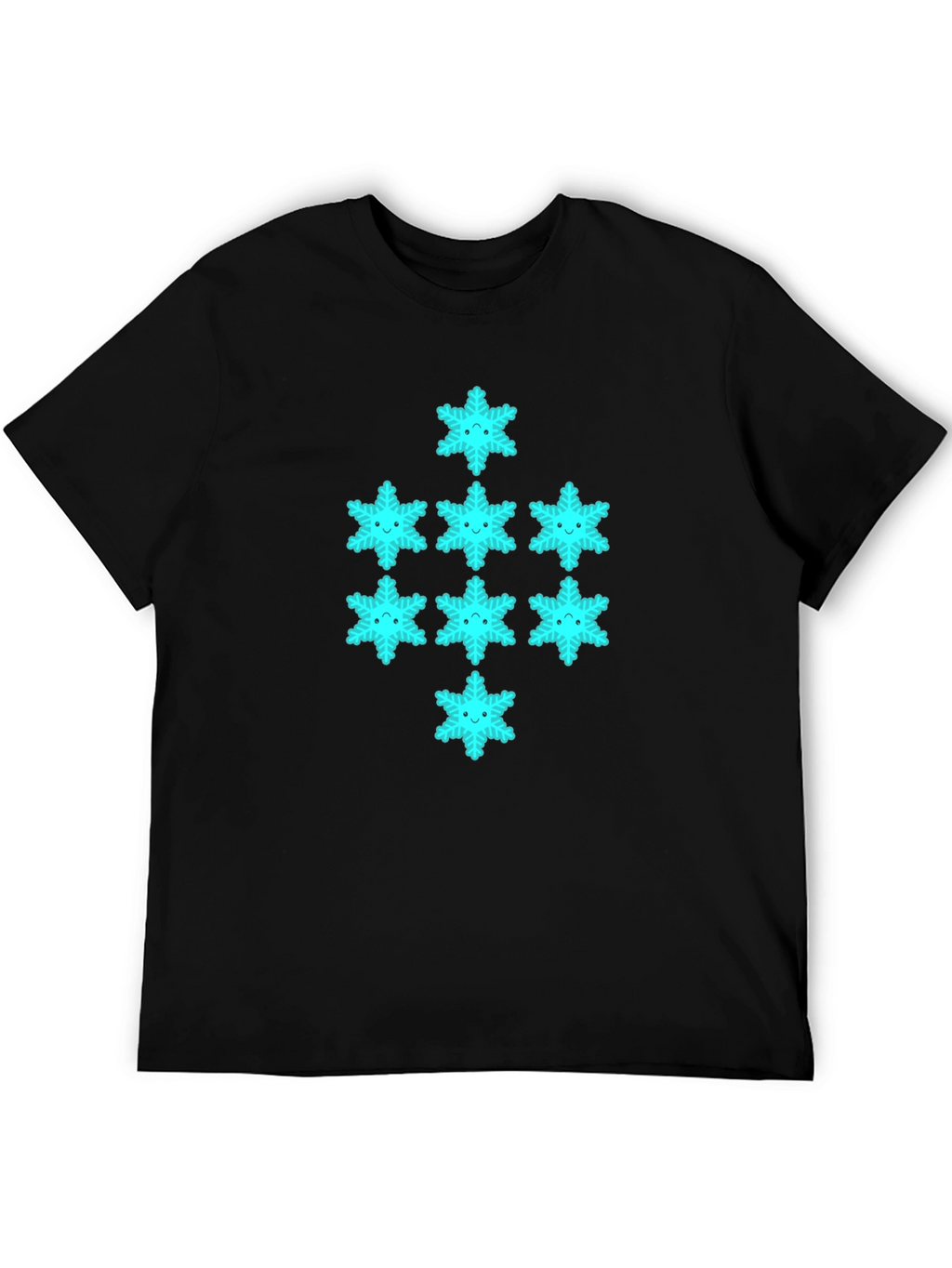 Snowflake Graphic Tee - Black