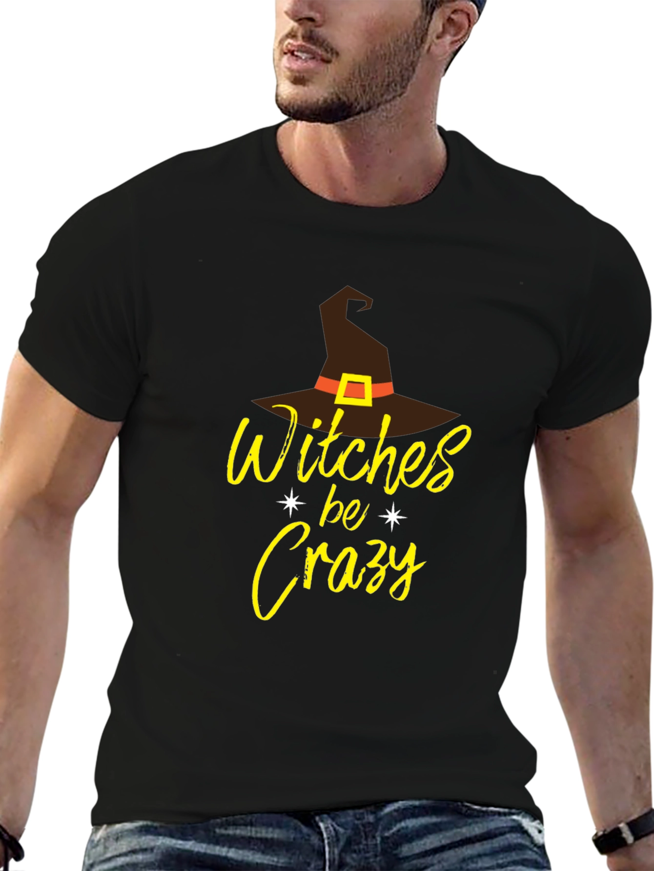 Witches Be Crazy Graphic Halloween T-Shirt