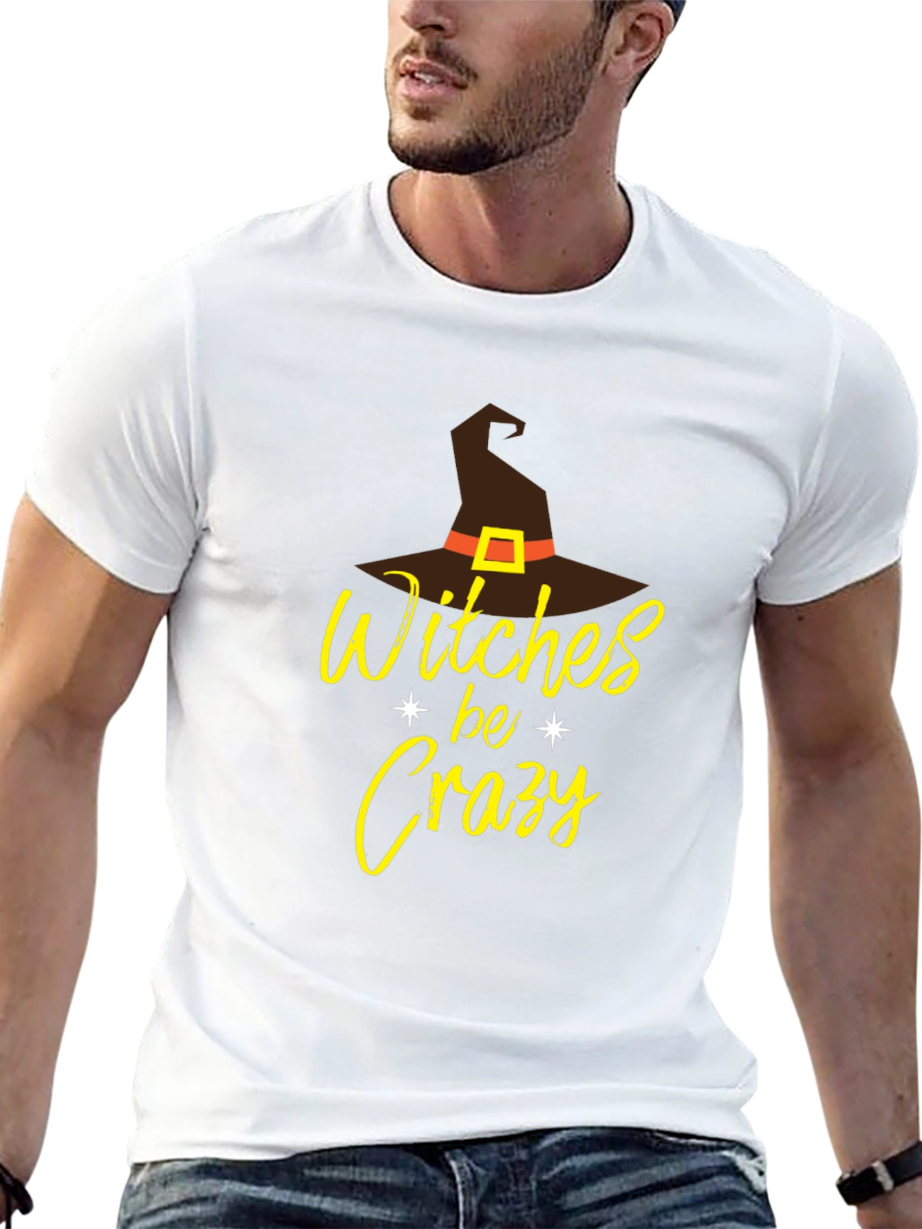 Witches Be Crazy Graphic Halloween T-Shirt