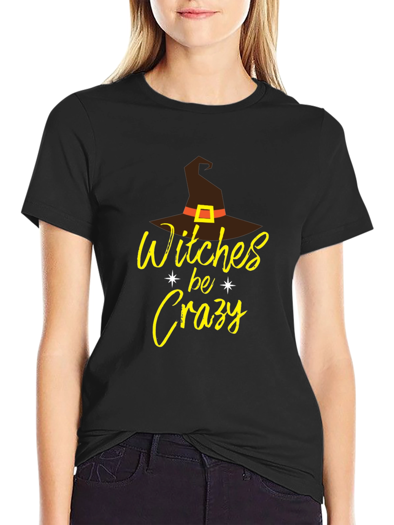 Witches Be Crazy Graphic Halloween T-Shirt