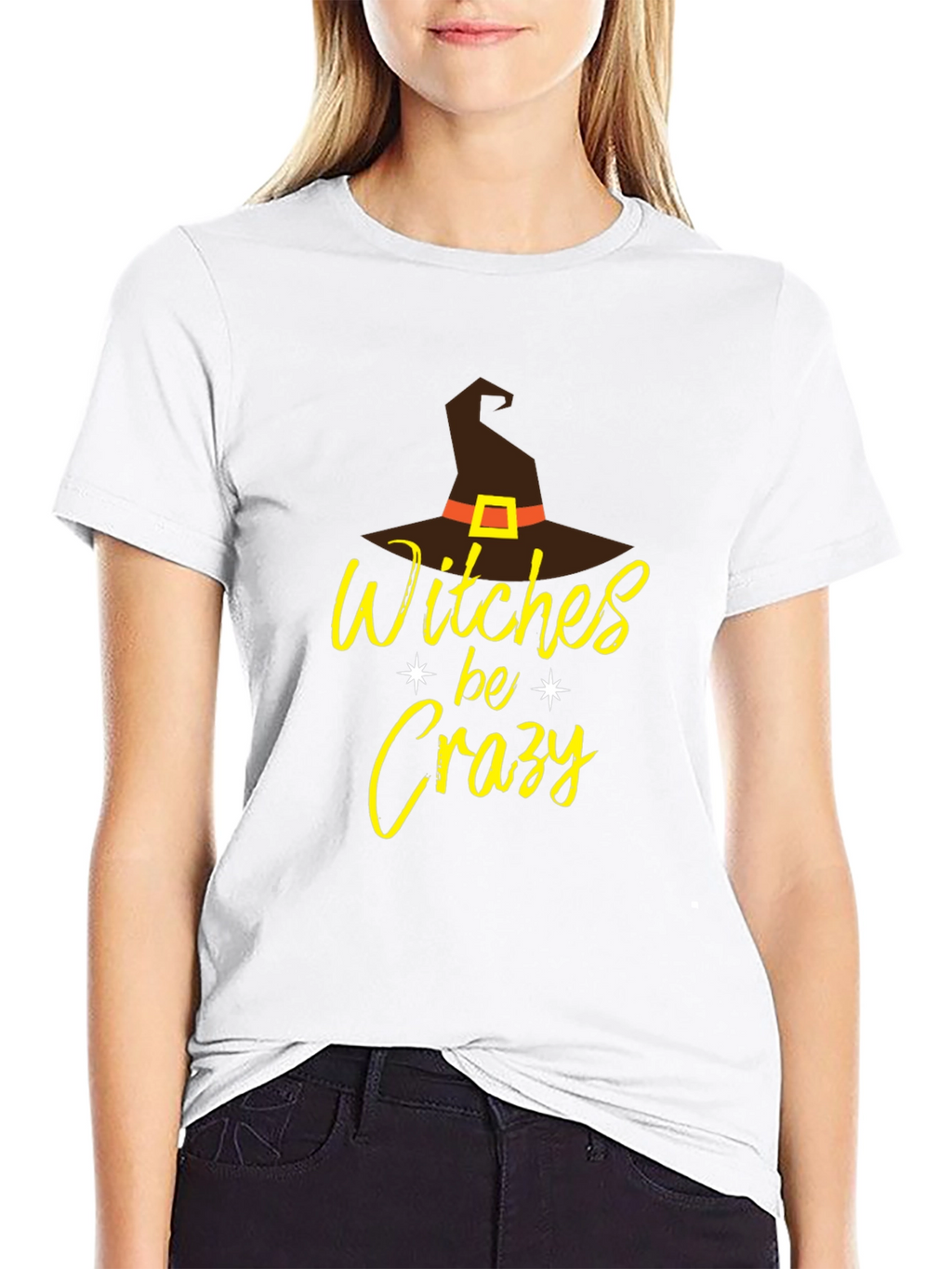 Witches Be Crazy Graphic Halloween T-Shirt