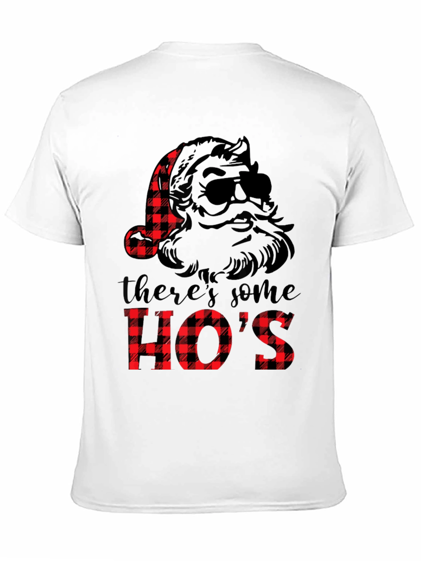 Santa Hos Christmas T-Shirt - Black