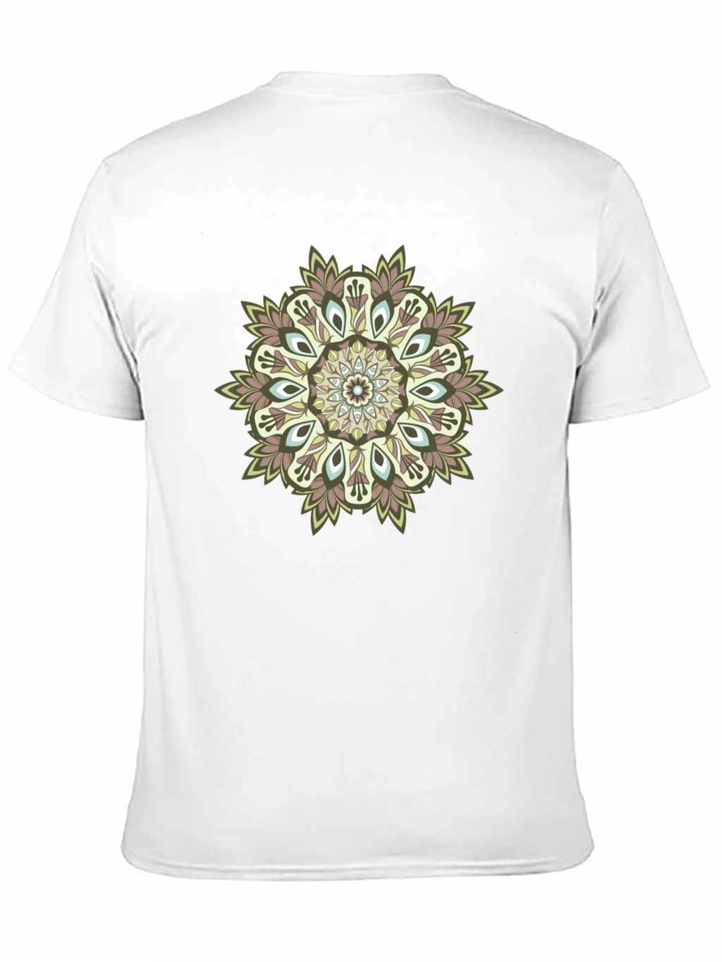 Mandala Print Black T-Shirt