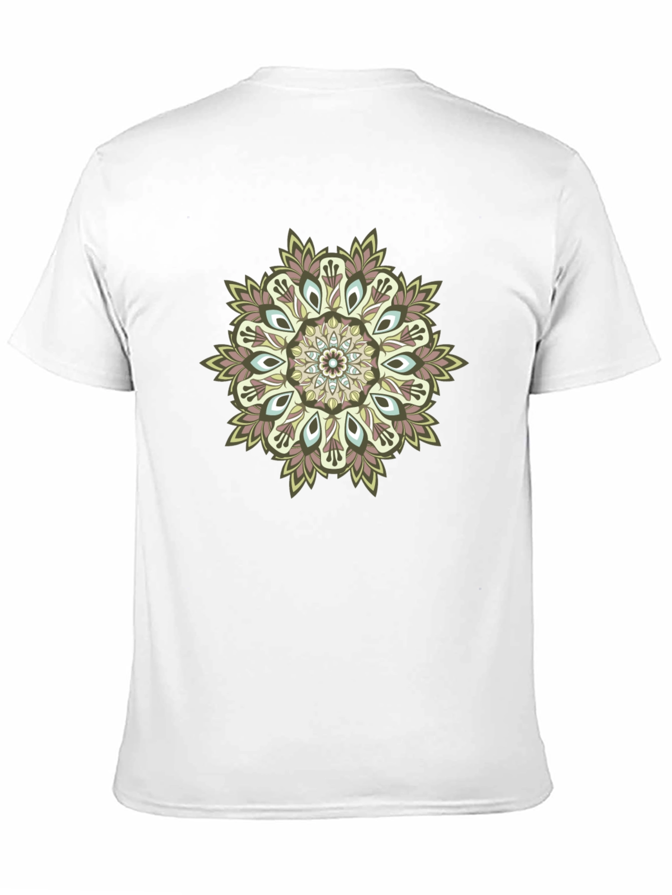 Mandala Print Black T-Shirt