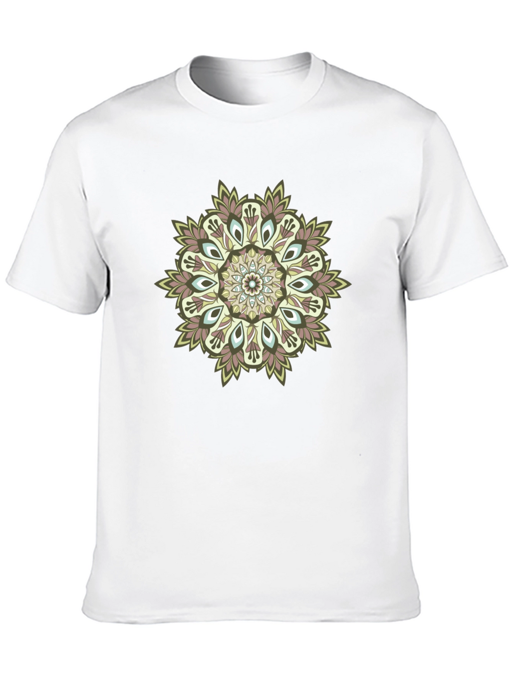 Mandala Print Black T-Shirt