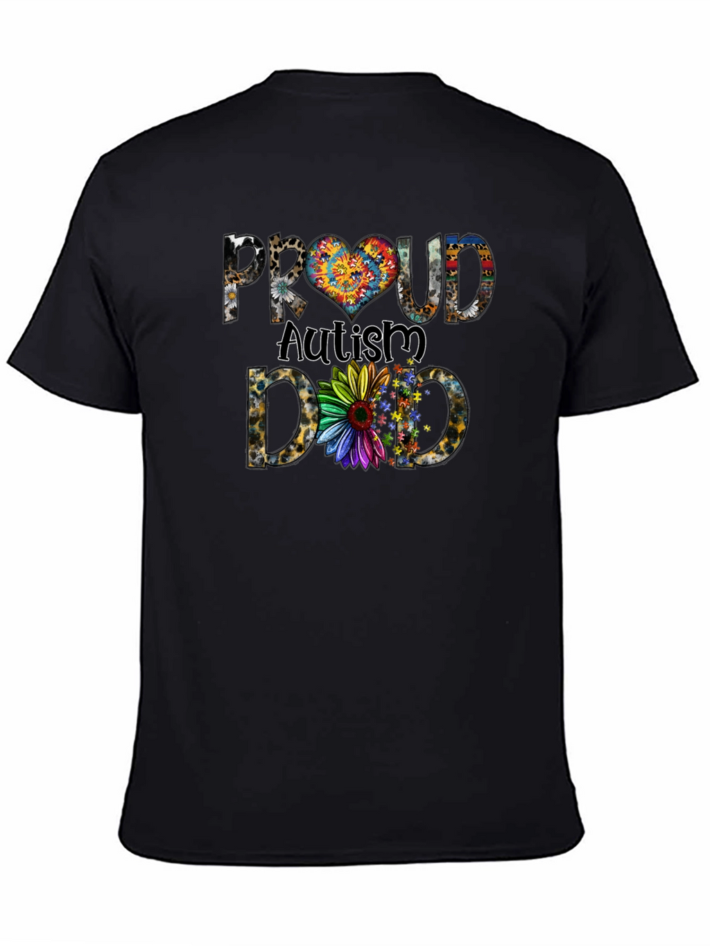 Proud Autism Dad Graphic T-Shirt