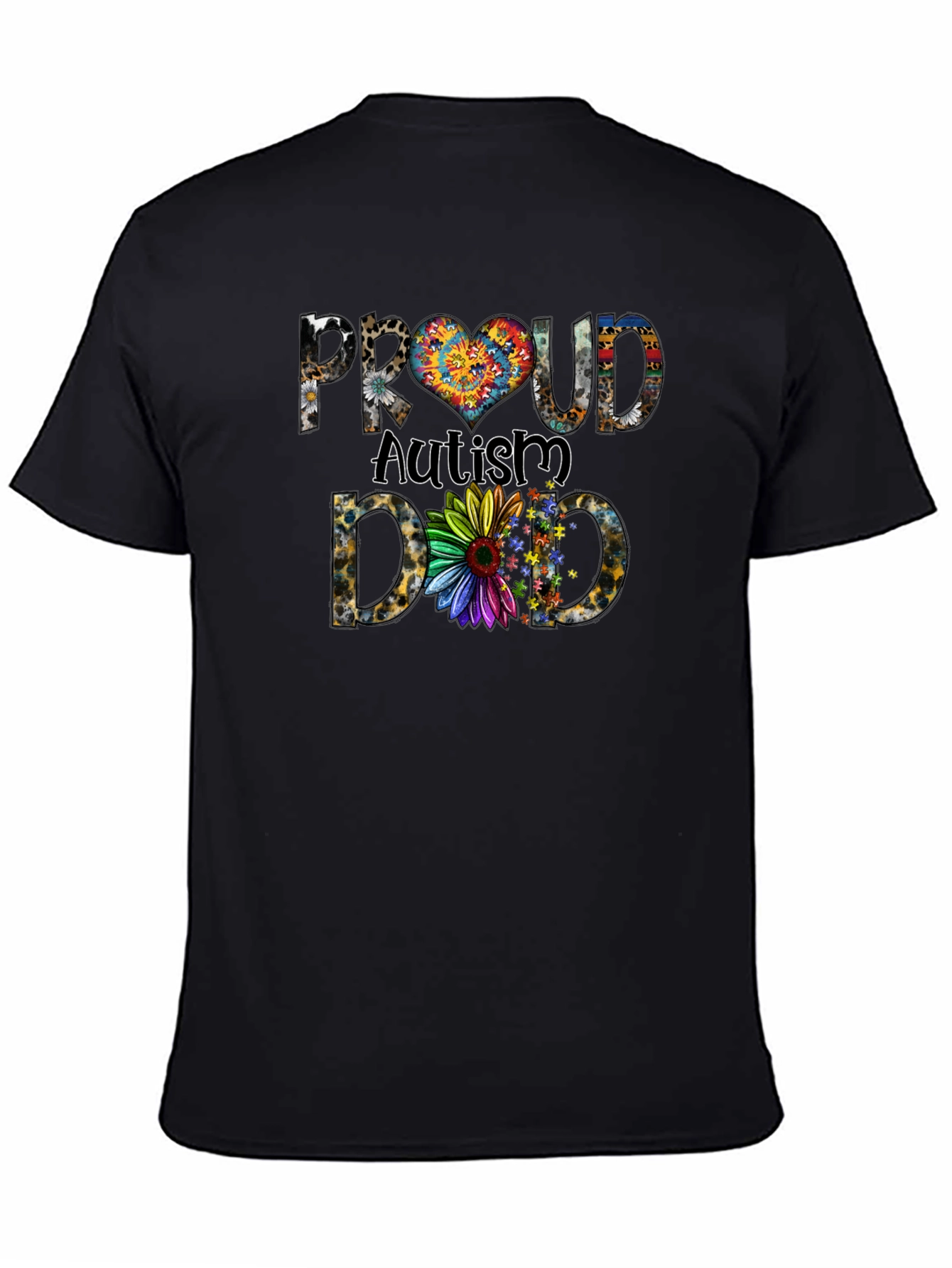 Proud Autism Dad Graphic T-Shirt