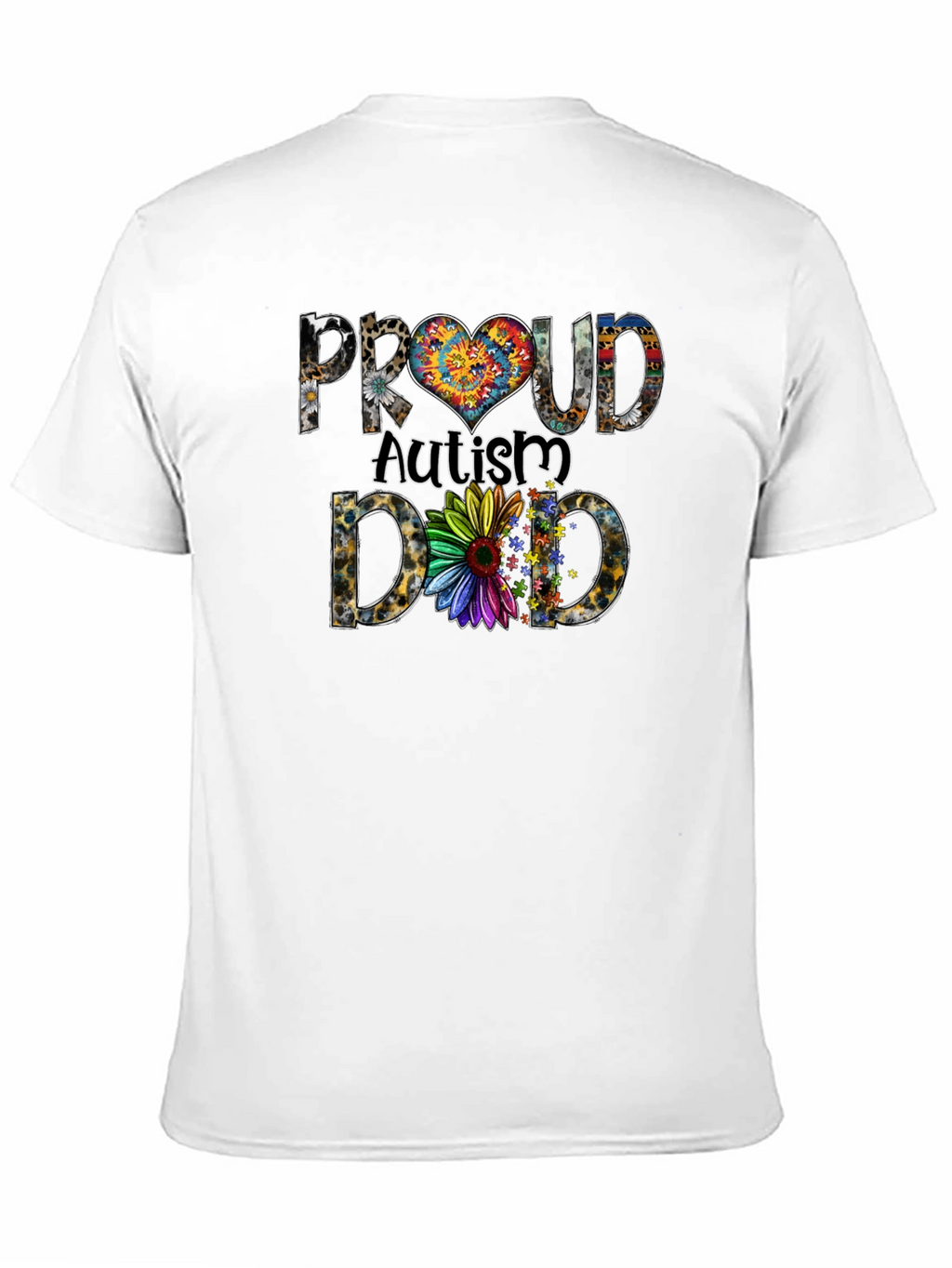 Proud Autism Dad Graphic T-Shirt