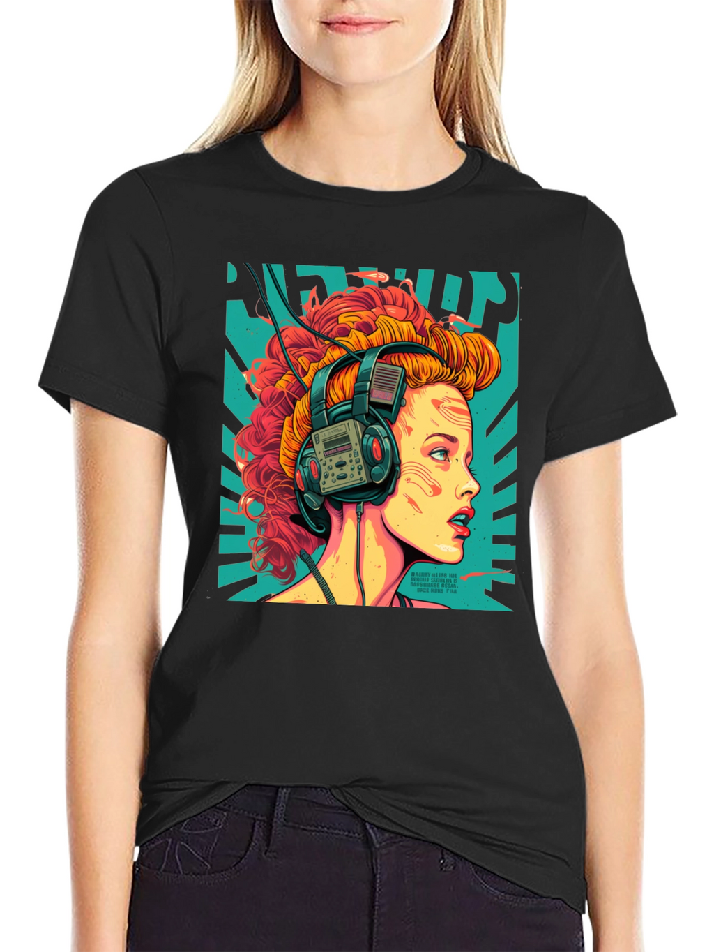 Retro Headphones Graphic T-Shirt