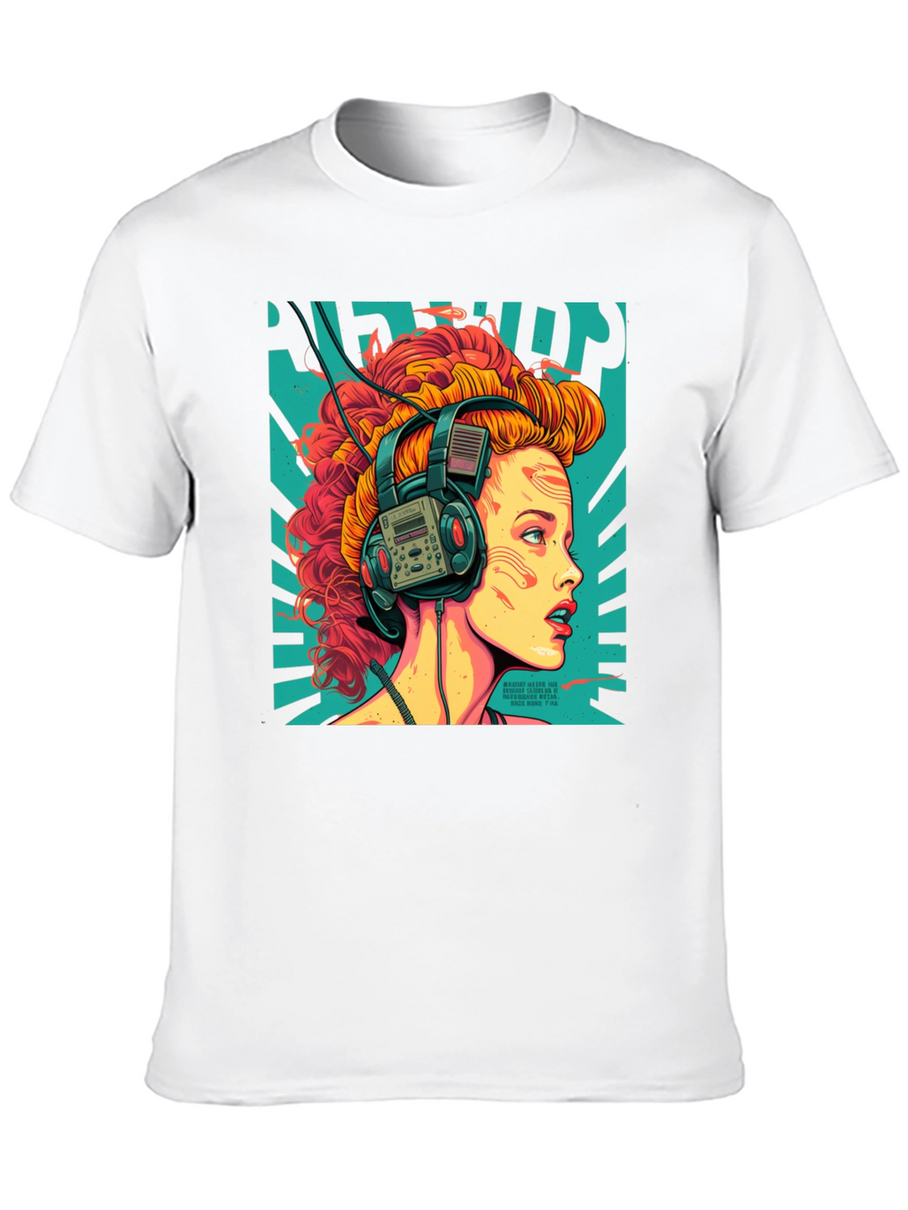 Retro Headphones Graphic T-Shirt