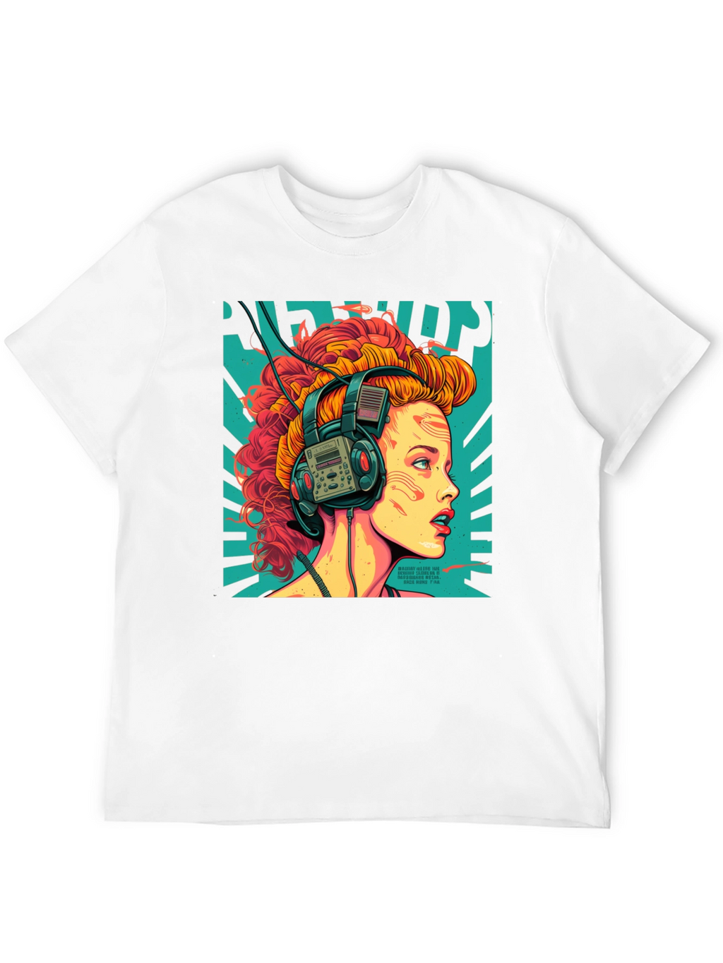 Retro Headphones Graphic T-Shirt