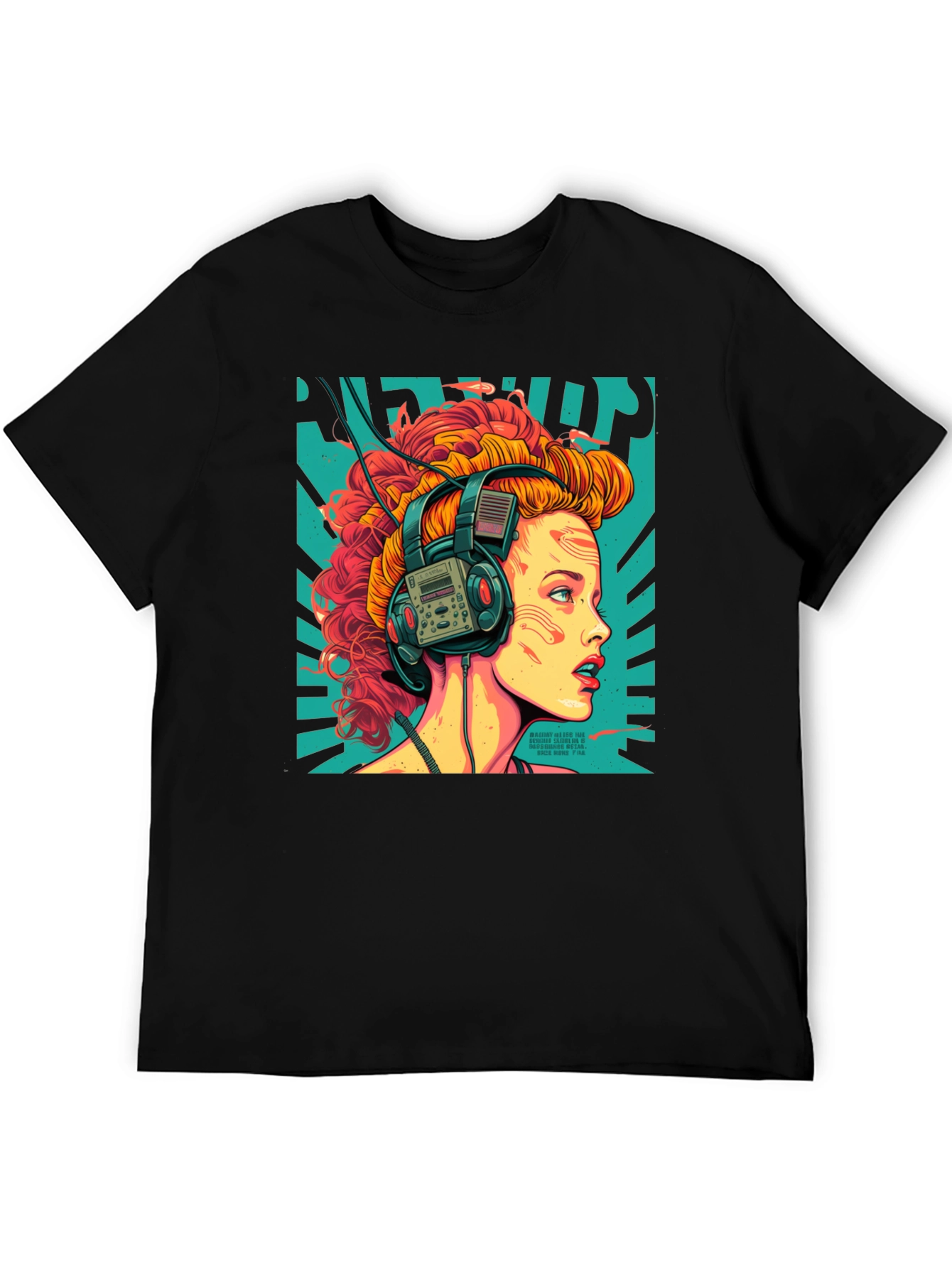 Retro Headphones Graphic T-Shirt