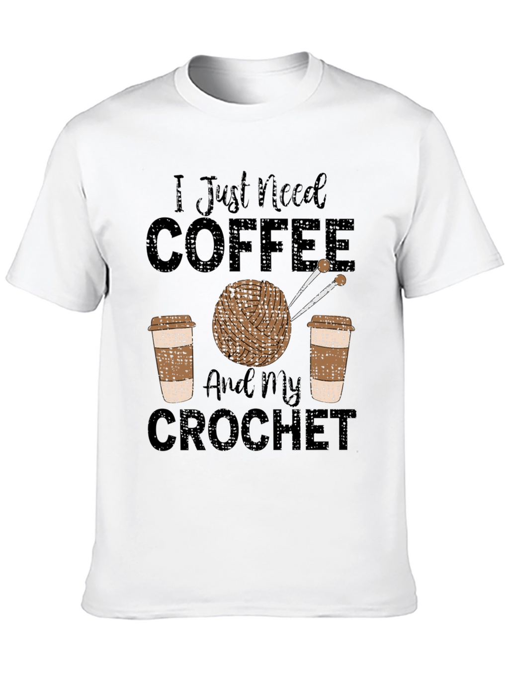 Coffee & Crochet T-Shirt - Hobby Tee