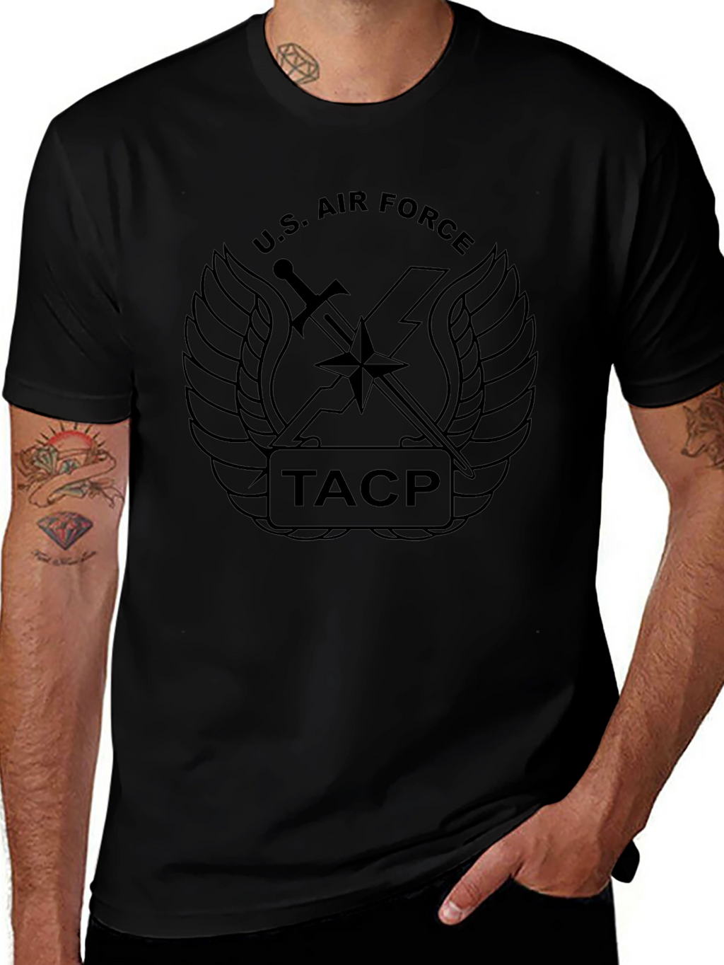 U.S. Air Force TACP Black T-Shirt