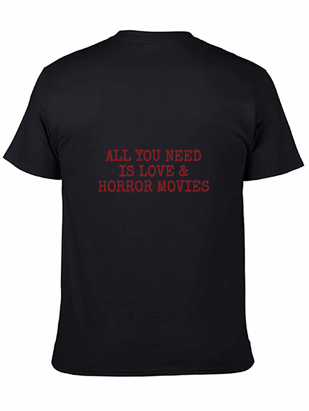 Love & Horror Movies Black T-Shirt