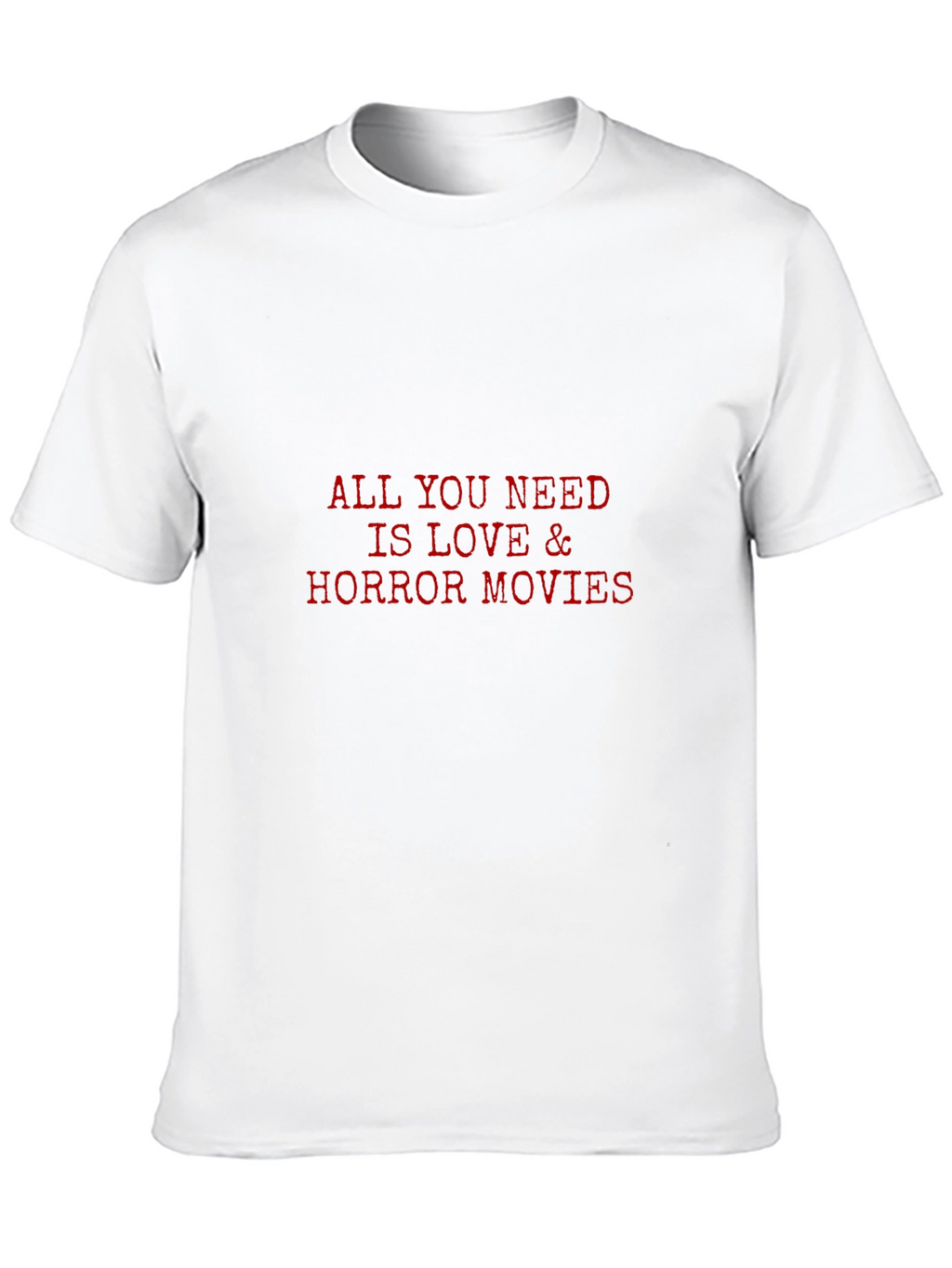 Love & Horror Movies Black T-Shirt