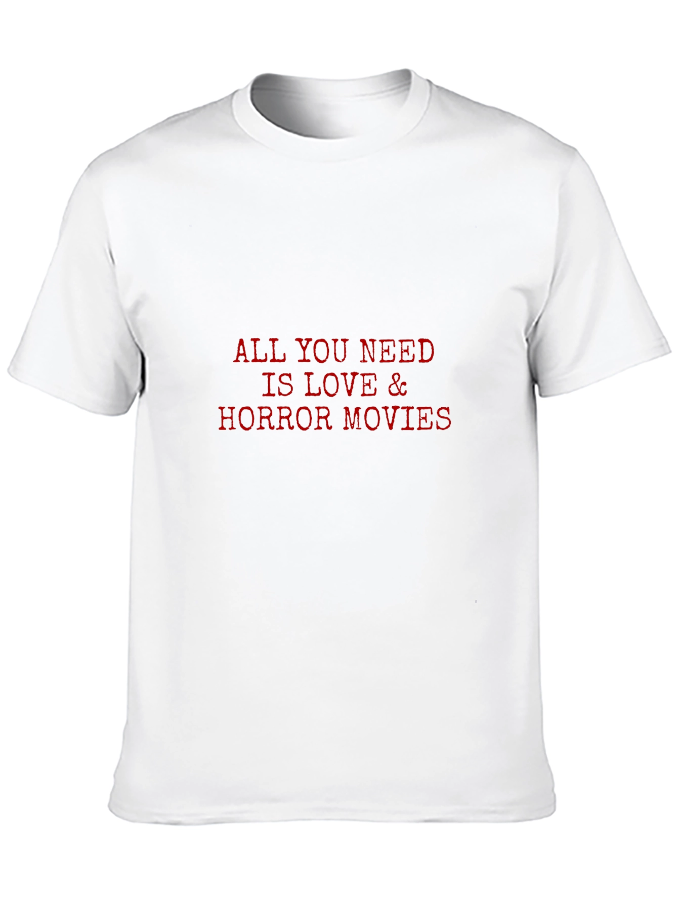 Love & Horror Movies Black T-Shirt