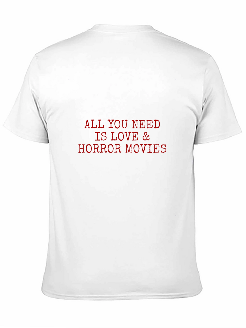 Love & Horror Movies Black T-Shirt