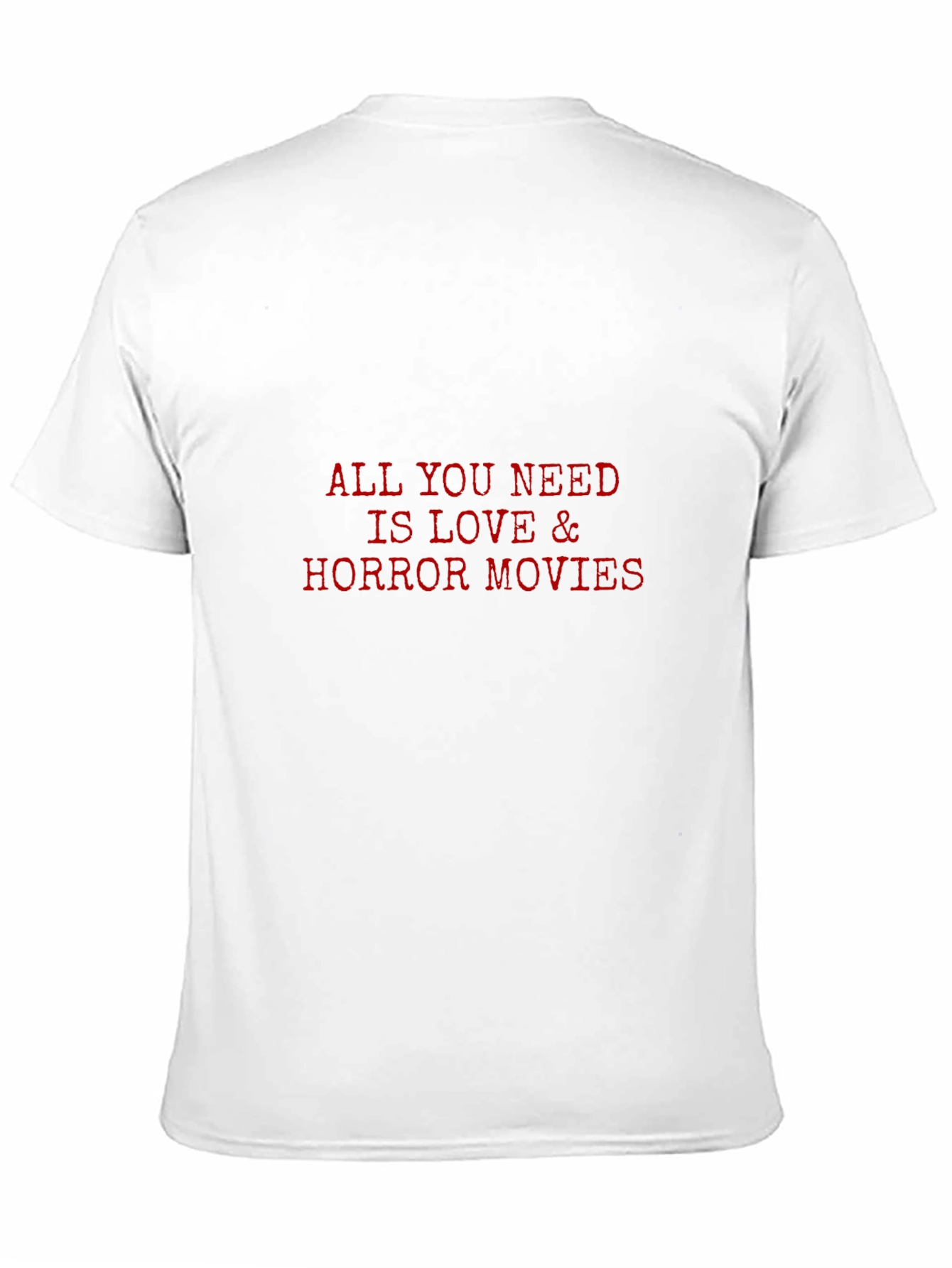 Love & Horror Movies Black T-Shirt