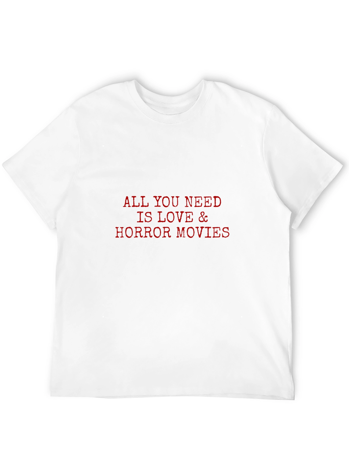 Love & Horror Movies Black T-Shirt