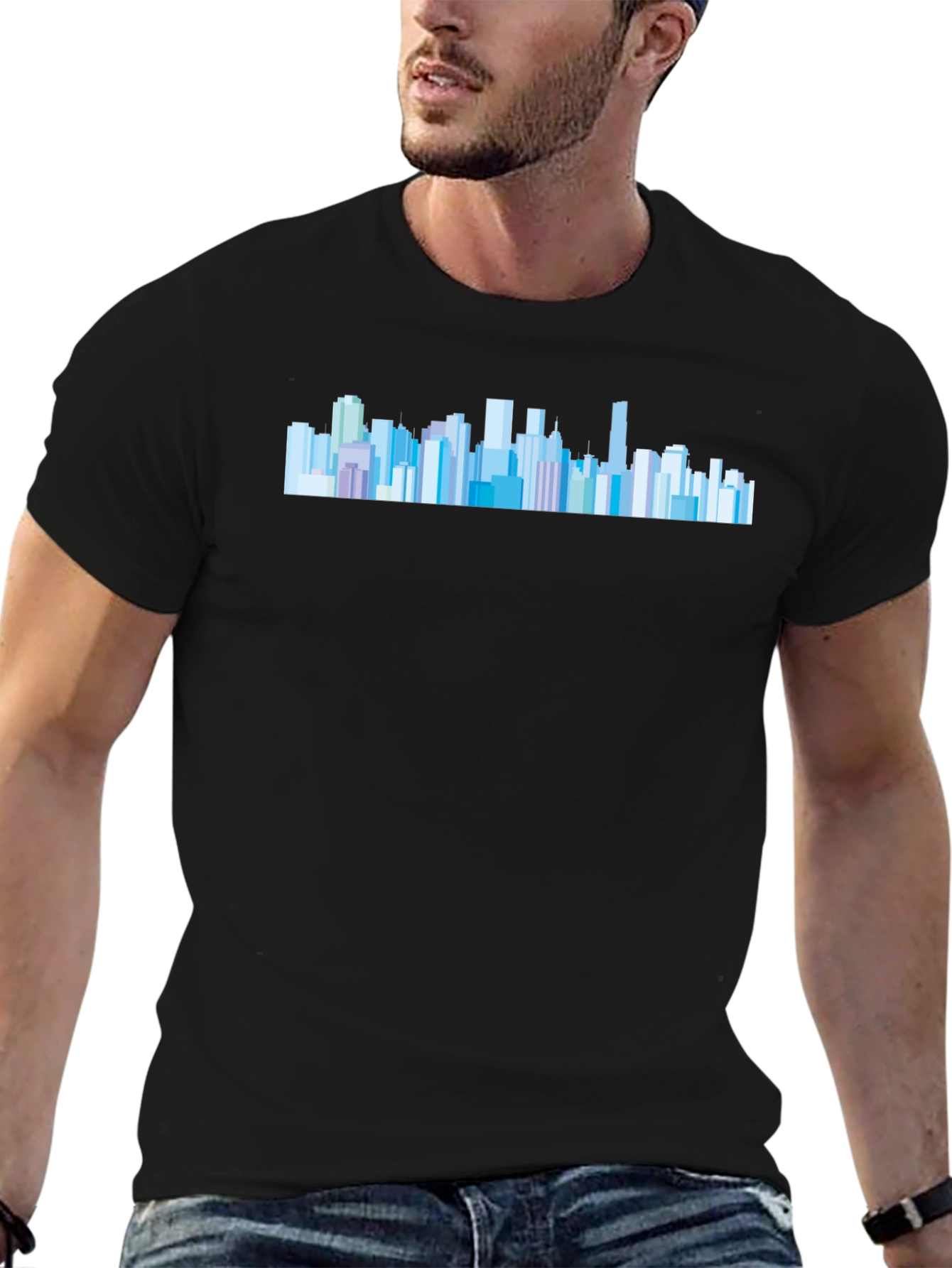 Cityscape Graphic T-Shirt - Urban Style Tee