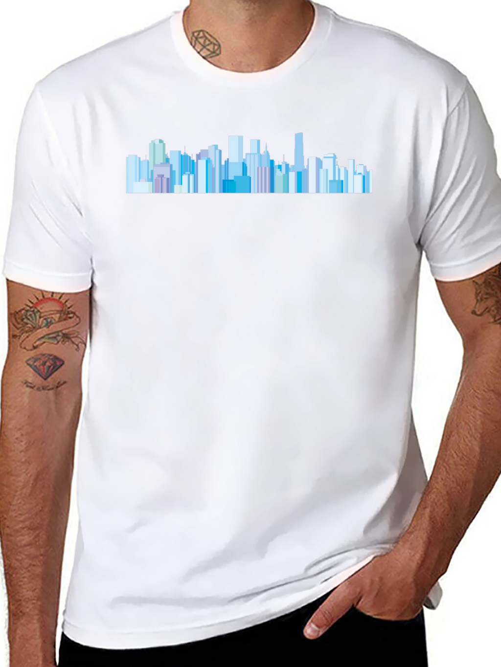 Cityscape Graphic T-Shirt - Urban Style Tee