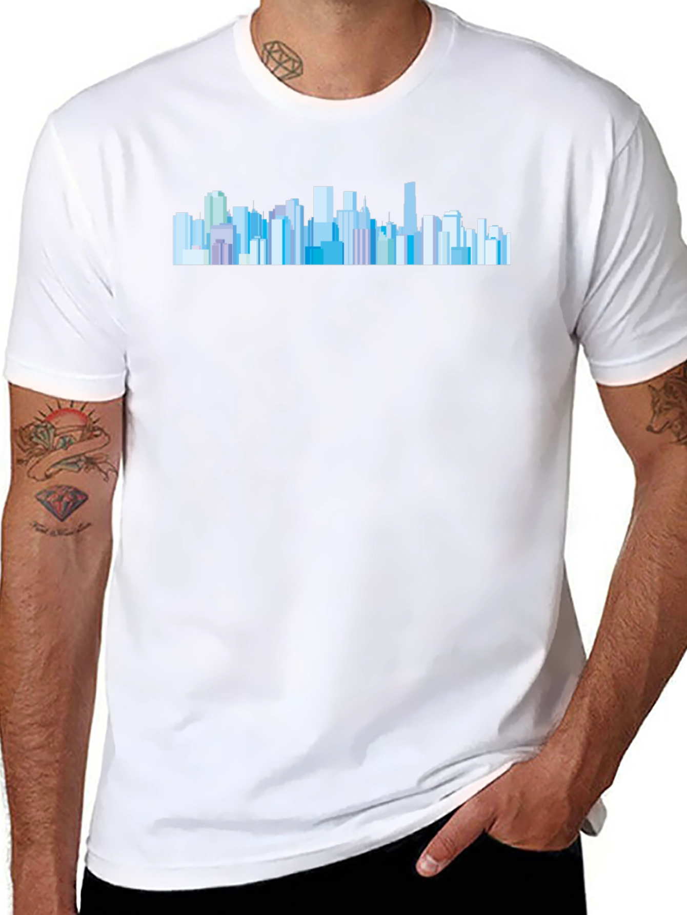 Cityscape Graphic T-Shirt - Urban Style Tee
