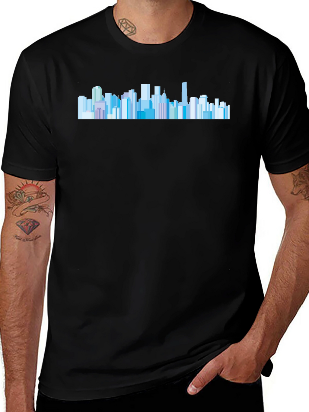 Cityscape Graphic T-Shirt - Urban Style Tee