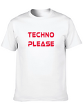Techno Please Graphic T-Shirt