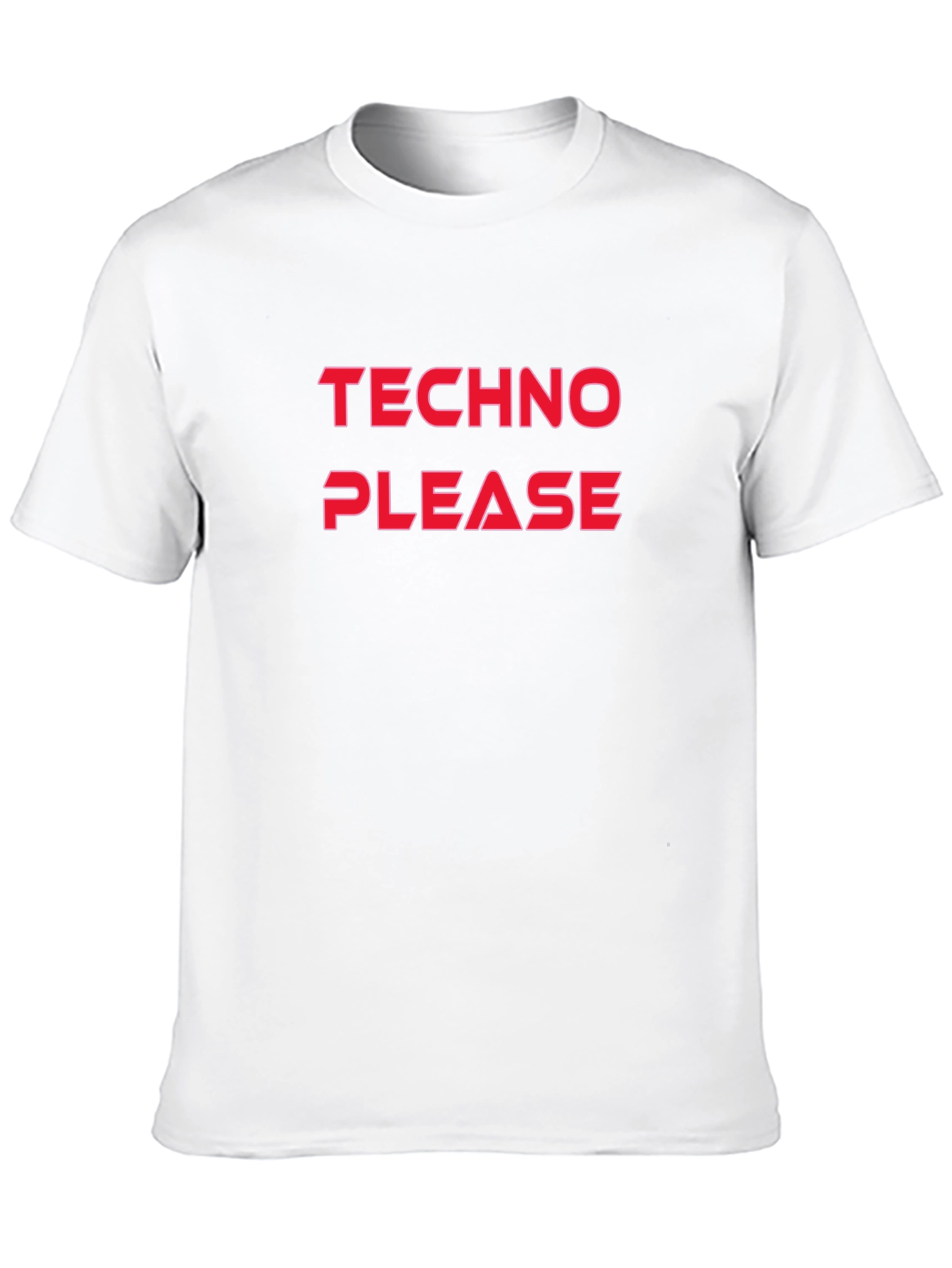 Techno Please Graphic T-Shirt