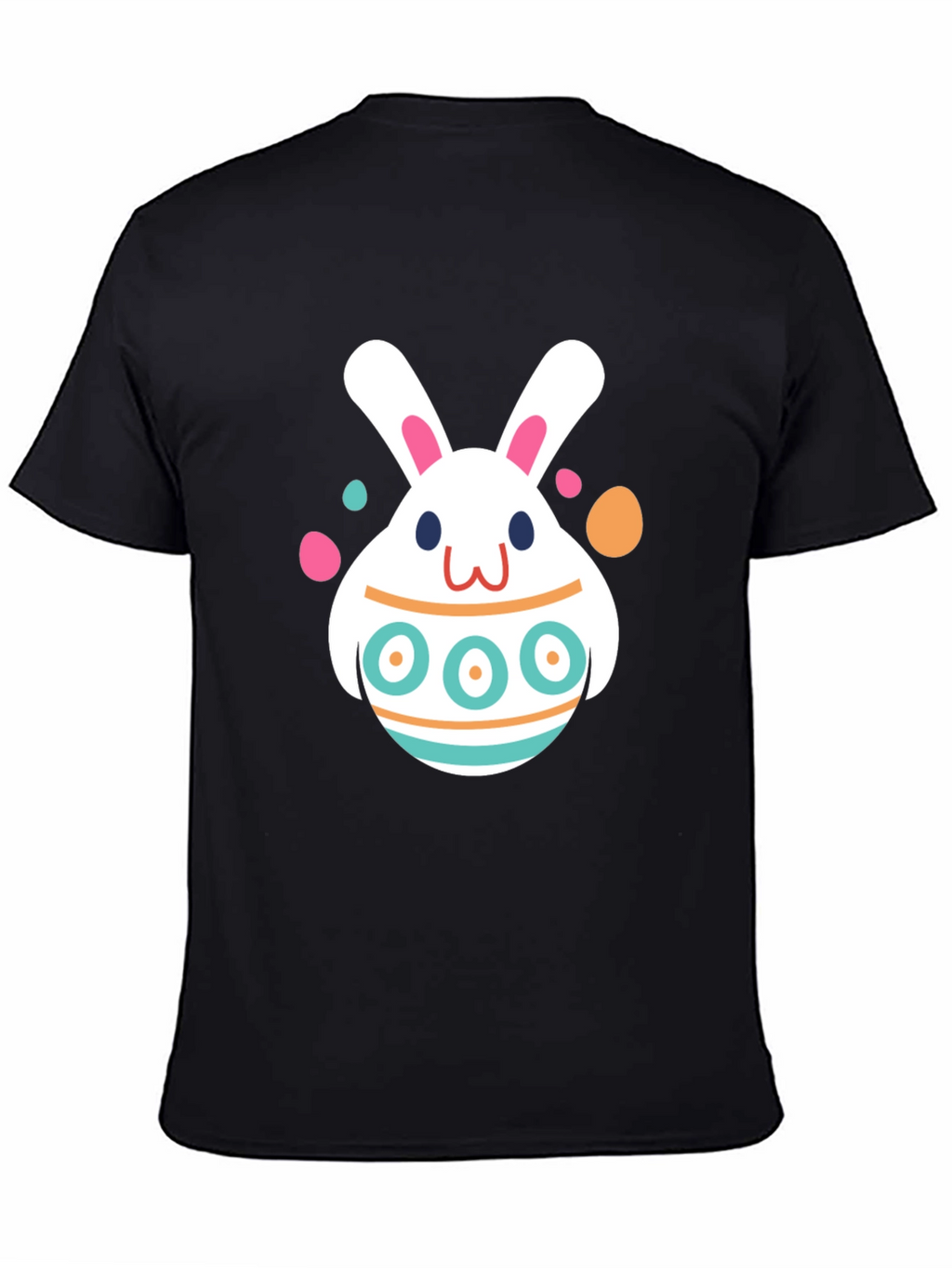 Easter Bunny Egg Black T-Shirt