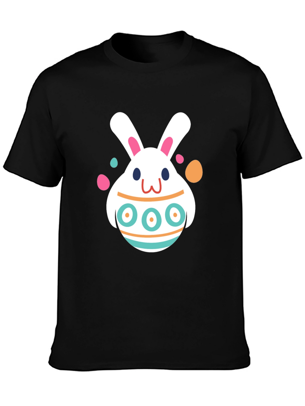 Easter Bunny Egg Black T-Shirt