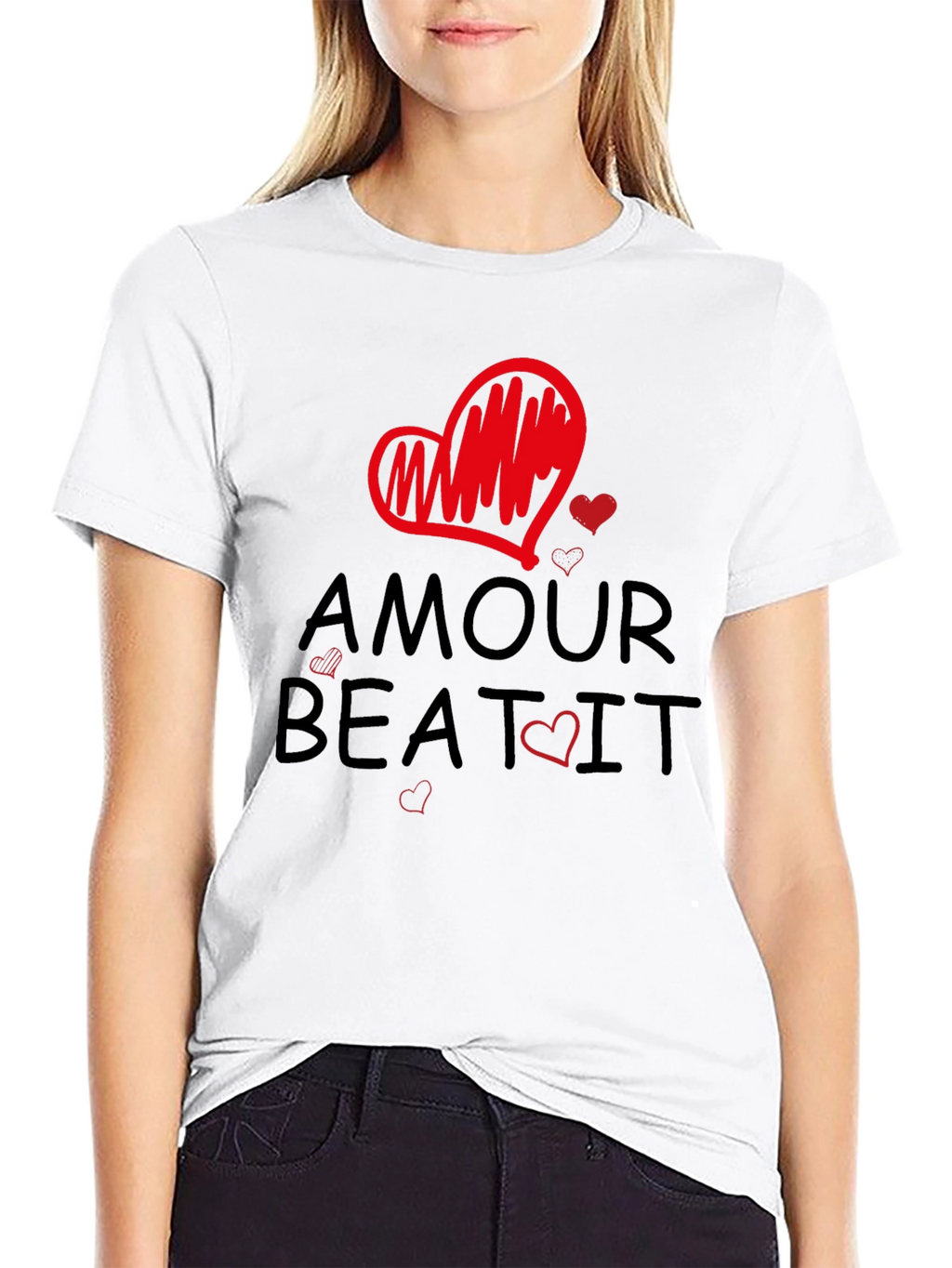 Amour Beat It T-Shirt Love Design Tee