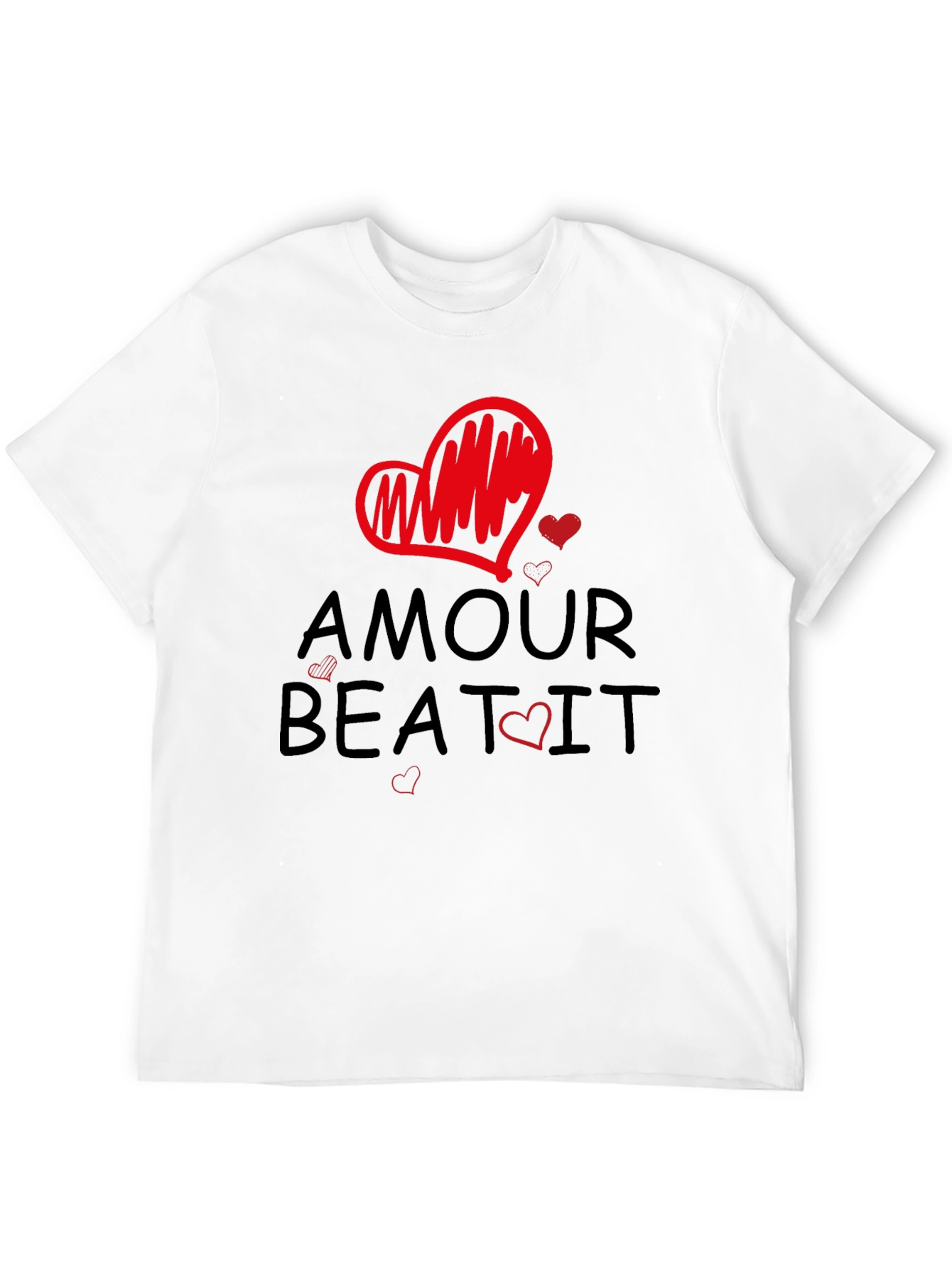Amour Beat It T-Shirt Love Design Tee