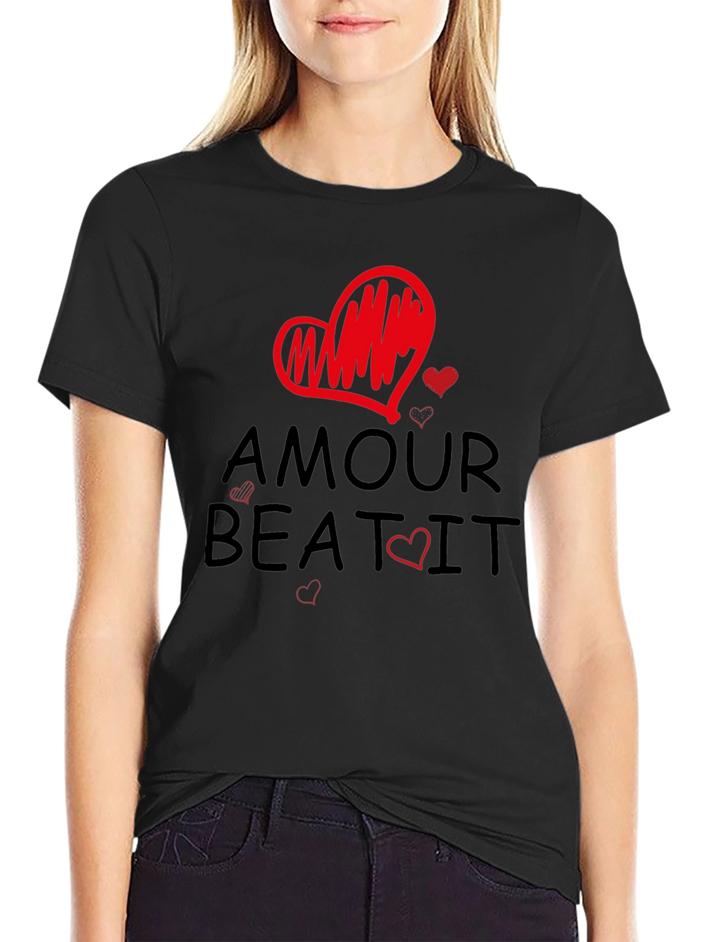 Amour Beat It T-Shirt Love Design Tee