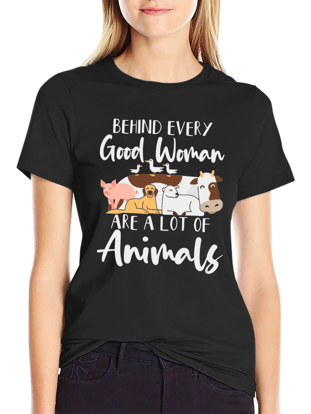 Behind Every Good Woman Animals T-Shirt