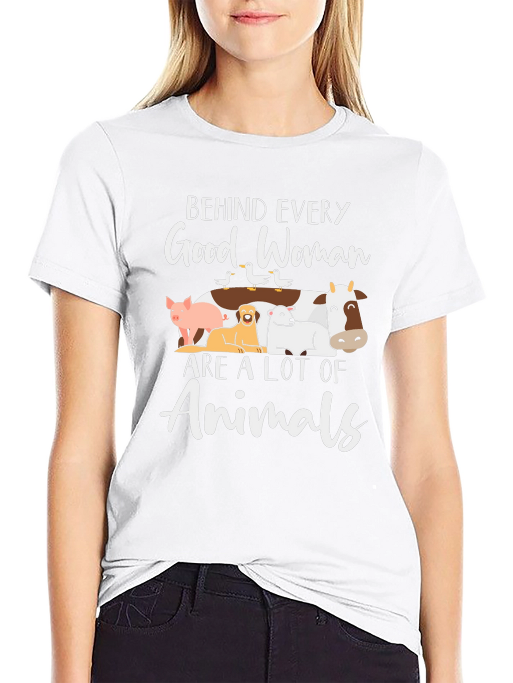 Behind Every Good Woman Animals T-Shirt