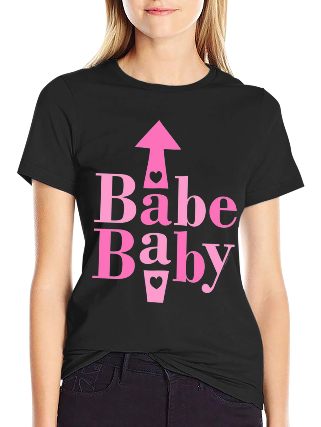 Babe Baby Pink Graphic Tee